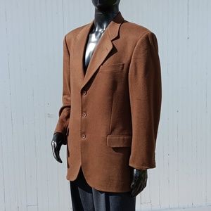 SAKS FIFTH AVE MEN'S LORO PIANA ITALY* PURE LUXURY CASMERE (3) BUTT? Z ON BLAZER